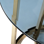 Столик журнальный золотой с темным стеклом Tastiness варинант исполнения - 1 | Loft Concept в Костроме