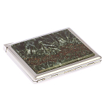 Портсигар с газовой зажигалкой из натурального камня Серафинит Stone Cigarettes Cases варинант исполнения - 2 | Loft Concept в Костроме