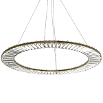 Кольцевая люстра с хрустальным декором Maude Crystal Chandelier варинант исполнения - 3 | Loft Concept в Костроме