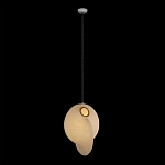 Подвесной светильник белый с фигурным тканевым плафоном White Whirlwinds варинант исполнения - 2 | Loft Concept в Костроме