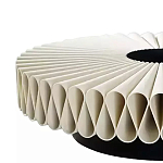 Дизайнерский журнальный стол круглый с фактурной столешницей Ifike варинант исполнения - 2 | Loft Concept в Костроме