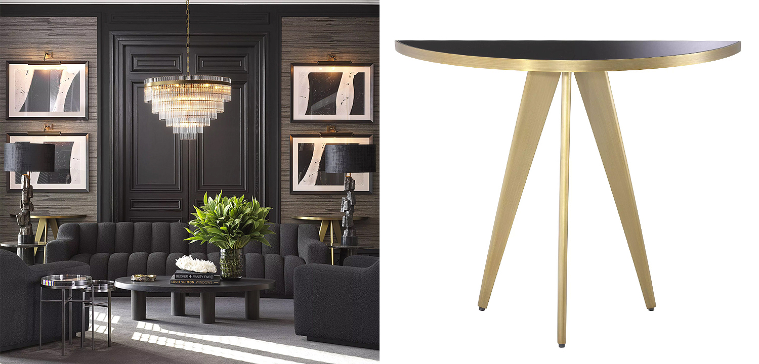 Консоль Eichholtz Console Table Aston Brass Консоль Eichholtz Console Table Aston Brass - Loft-Concept в Костроме
