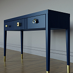 Дизайнерский Письменный стол Elsa Dreams Blue с тремя ящиками варинант исполнения - 2 | Loft Concept в Костроме