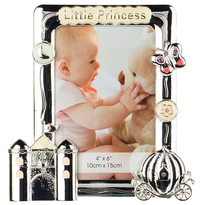 Фоторамка детская Childhood Corner Little Princess Серебряный Фоторамка детская Childhood Corner Little Princess Серебряный в Костроме | Loft Concept