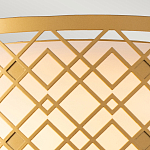 Потолочный светильник золотого цвета с каркасом в виде геометрических ромбов Elstead Lighting варинант исполнения - 5 | Loft Concept в Костроме
