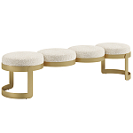 Дизайнерская Банкетка Leola латунь  варинант исполнения - 1 | Loft Concept в Костроме