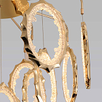 Потолочный светильник светодиодный с золотистым каркасом Ring of Fire варинант исполнения - 3 | Loft Concept в Костроме