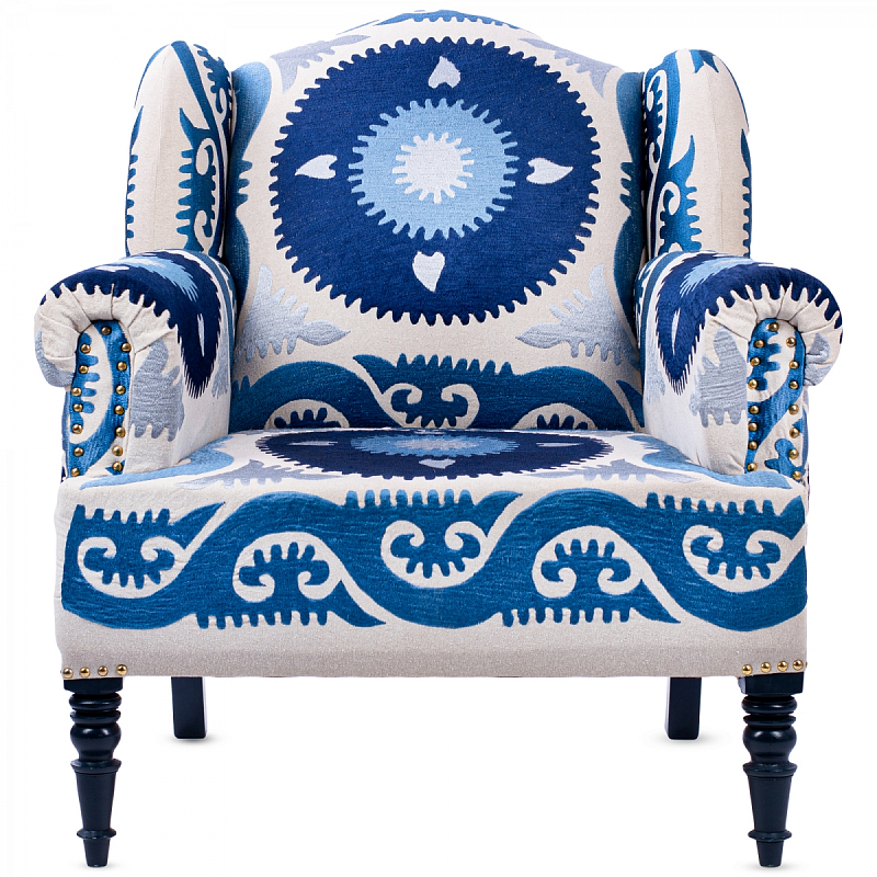 Кресло Accent Chairs Indigo Sun Темно-синий Кресло Accent Chairs Indigo Sun Темно-синий в Костроме | Loft Concept