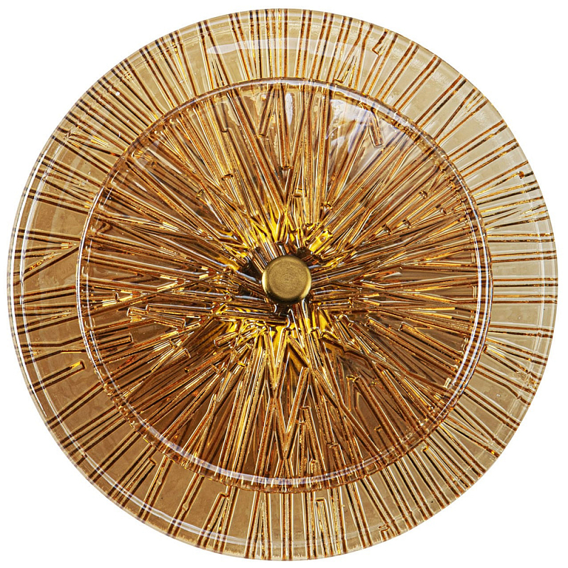 Бра в форме диска из рельефного коричневого стекла Decorative Glass Discs Wall Lamp Коричневый Латунь Бра в форме диска из рельефного коричневого стекла Decorative Glass Discs Wall Lamp Коричневый Латунь в Костроме | Loft Concept
