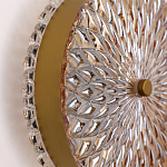 Бра с плафоном из рельефного стекла Peony Glass Bronze  варинант исполнения - 3 | Loft Concept в Костроме