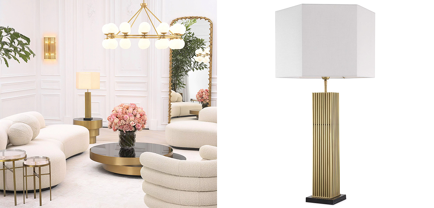 Настольная лампа Eichholtz Table Lamp Viggo Brass Настольная лампа Eichholtz Table Lamp Viggo Brass - Loft-Concept в Костроме