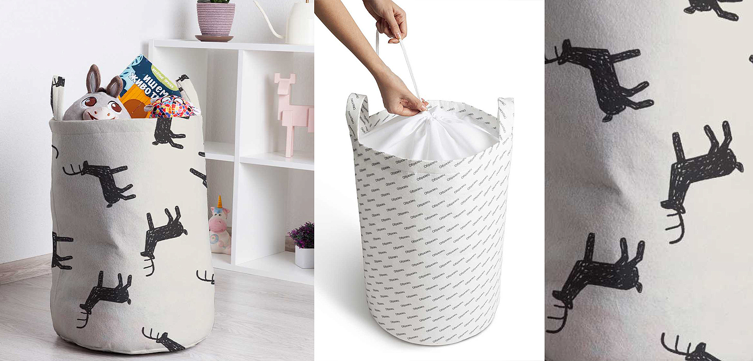 Корзина Deer Pattern Basket Корзина Deer Pattern Basket - Loft-Concept в Костроме