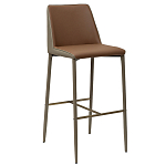 Стул барный с терракотовой обивкой из экокожи Spectacular High Chair варинант исполнения - 1 | Loft Concept в Костроме