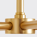 Люстра золотая с белыми тканевыми абажурами Coolness варинант исполнения - 3 | Loft Concept в Костроме