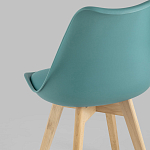 Стул с основой из пластика и мягким сиденьем Arvika Azure варинант исполнения - 6 | Loft Concept в Костроме