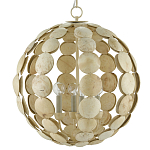 Люстра в форме шара с декором из круглых декоративных элементов Texture Discs варинант исполнения - 2 | Loft Concept в Костроме