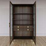 Дизайнерский шкаф витрина Elsa Dreams Walnut с 4-мя ящиками варинант исполнения - 6 | Loft Concept в Костроме