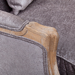 Кресло Ava Classical Armchair brown and grey velour варинант исполнения - 4 | Loft Concept в Костроме