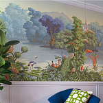 Обои ручная роспись Le Brésil Eden варинант исполнения - 3 | Loft Concept в Костроме