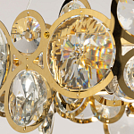 Люстра подвесная из золотых колец 57 см Golden Circles варинант исполнения - 6 | Loft Concept в Костроме