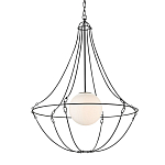 Подвесной светильник из тонких прутьев в форме колокола Forged Thin Rods варинант исполнения - 3 | Loft Concept в Костроме