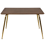 Обеденный стол на металлических ножках Casey Brass Dining Table варинант исполнения - 4 | Loft Concept в Костроме