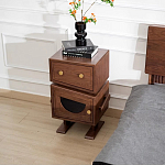 Тумбочка прикроватная с ящиком и дверцей Робот Robot Desk варинант исполнения - 3 | Loft Concept в Костроме