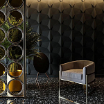 Гипсовая 3D Панель BATOID варинант исполнения - 1 | Loft Concept в Костроме