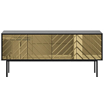 Длинная тумба с зеркальным декором Serena варинант исполнения - 10 | Loft Concept в Костроме