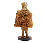 Настольная лампа Цурикат плафон из меха варинант исполнения - 1 | Loft Concept в Костроме