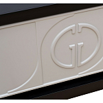 Тумбочка прикроватная с ящиком черно-серого цвета Noble Nightstand варинант исполнения - 3 | Loft Concept в Костроме