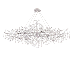Люстра круглая подвесная с декором в виде ветвей и прозрачных подвесок из стекла в форме капель Droplet Chandelier варинант исполнения - 2 | Loft Concept в Костроме