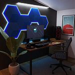 Гипсовая 3D панель с принтографией PM-52 варинант исполнения - 1 | Loft Concept в Костроме