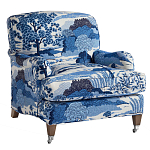 Кресло Trumann Club Chair Blue Landscape синий пейзаж варинант исполнения - 1 | Loft Concept в Костроме