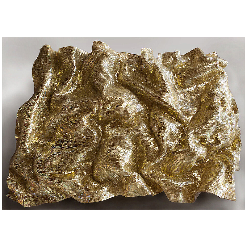 Панно «Golden Flow» Золотой в Костроме | Loft Concept 