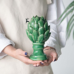 Статуэтка в виде артишока из зелёной керамики с глянцевыми лепестками Artichoke Decor  варинант исполнения - 4 | Loft Concept в Костроме