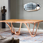 Обеденный стол прямоугольный с фигурными ножками G-table варинант исполнения - 2 | Loft Concept в Костроме