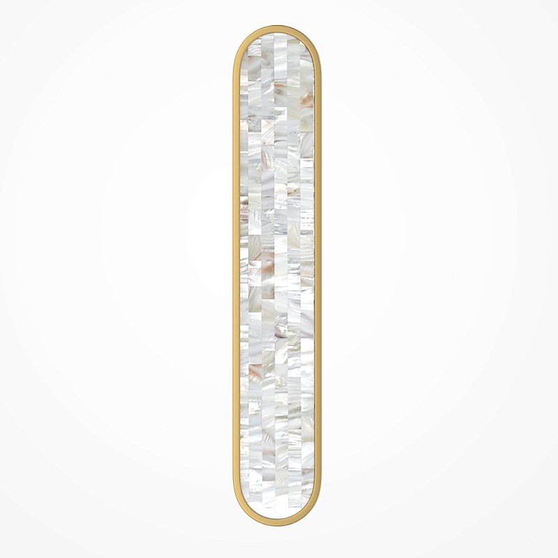 Бра перламутровый Lunaris 60 см Латунь Перламутровый в Костроме | Loft Concept 