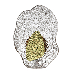 Бра с рельефным волнообразным стеклянным плафоном и вставкой из мрамора Liquid Stone варинант исполнения - 1 | Loft Concept в Костроме