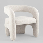 Кресло дизайнерское для лаунж зоны жемчужного цвета Pearl Lounge варинант исполнения - 1 | Loft Concept в Костроме