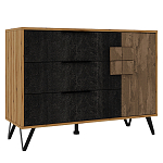 Комод с 3-мя ящиками и дверцей Stone Effect варинант исполнения - 1 | Loft Concept в Костроме