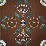 Плитка с узором Васильки 2 варинант исполнения - 1 | Loft Concept в Костроме