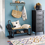 Комод узкий с 5-ю ящиками серый Silva Grey Chest of Drawers варинант исполнения - 6 | Loft Concept в Костроме