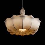 Подвесной светильник с белым фигурным абажуром и мягкими волнистыми краями Cloud Motion  варинант исполнения - 12 | Loft Concept в Костроме