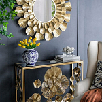 Ваза округлой формы с бело-синим цветочным орнаментом Blue & White Ornament  варинант исполнения - 4 | Loft Concept в Костроме