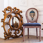 Зеркало настенное с рамой цвета античная бронза Classic Ornament Mirror варинант исполнения - 3 | Loft Concept в Костроме