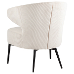 Современное мягкое кресло на металлических ножках Rakush Milk варинант исполнения - 4 | Loft Concept в Костроме