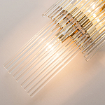 Бра с золотистым основанием и прозрачными трубками Nembus варинант исполнения - 4 | Loft Concept в Костроме