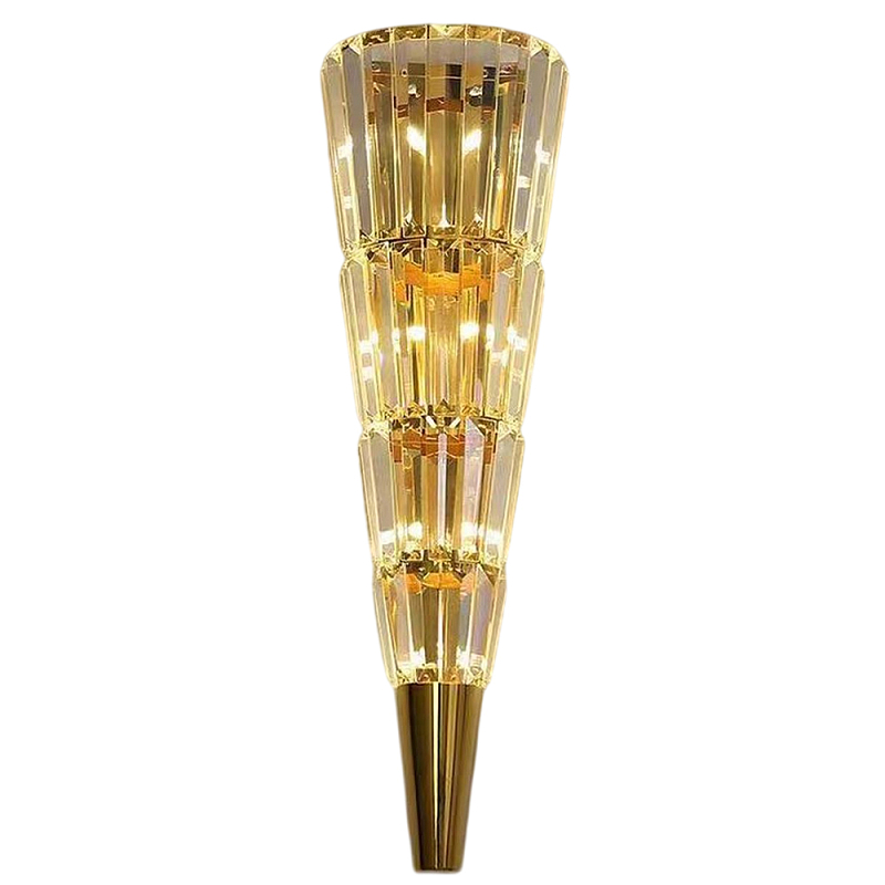 Бра стеклянное в форме конуса Copper Light Медь Прозрачный Бра стеклянное в форме конуса Copper Light Медь Прозрачный в Костроме | Loft Concept