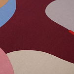 Подушка декоративная хлопковая с абстрактным принтом Elysian Flow Terra варинант исполнения - 3 | Loft Concept в Костроме